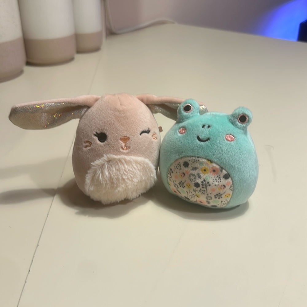2, 3’ Squishmallows, Bunny and a Frog